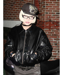 HILLDA（ヒルダ）の「ヒステリックレザー春用ボンバージャケット[ブラック]（ライダースジャケット）」