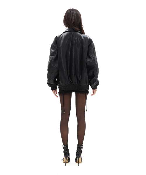 HILLDA（ヒルダ）の「ヒステリックレザー春用ボンバージャケット[ブラック]（ライダースジャケット・レディース・その他・FREE）」の3枚目の写真