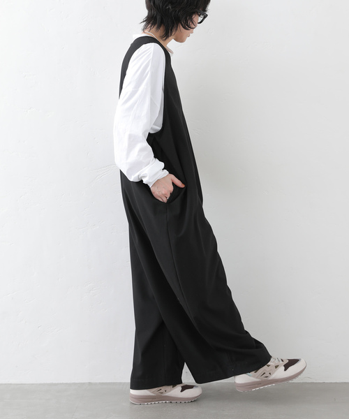 JOURNAL STANDARD LUXE（ジャーナルスタンダード　ラックス）の「TRストレッチ Vネックサロペット（サロペット/オーバーオール・レディース・ブラック・FREE）」の13枚目の写真