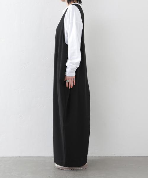 JOURNAL STANDARD LUXE（ジャーナルスタンダード　ラックス）の「TRストレッチ Vネックサロペット（サロペット/オーバーオール・レディース・ブラック・FREE）」の15枚目の写真