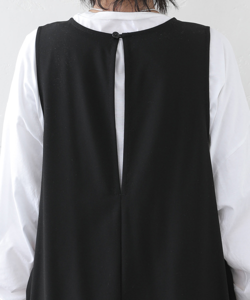 JOURNAL STANDARD LUXE（ジャーナルスタンダード　ラックス）の「TRストレッチ Vネックサロペット（サロペット/オーバーオール・レディース・ブラック・FREE）」の18枚目の写真