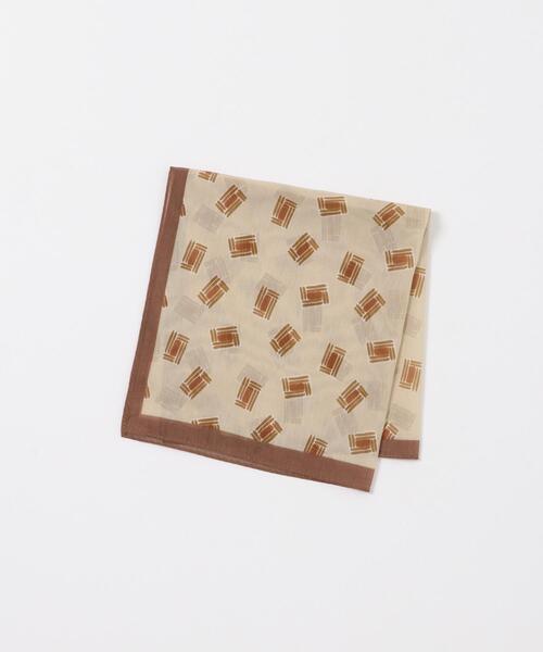 LIFE STYLE TAILOR BBCプリントチーフ（ハンカチ/ハンドタオル