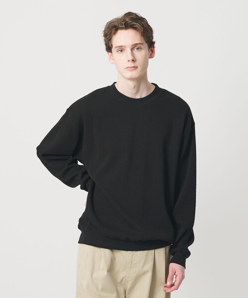 BEAUTY&YOUTH UNITED ARROWS(ビューティーアンドユースユナイテッドアローズ)の「ライスサーマル バルーン クルーネック カットソー(Tシャツ/カットソー・メンズ・ネイビー/ライトグレー/クリーム・XL/S/M/L)」の7枚目の写真