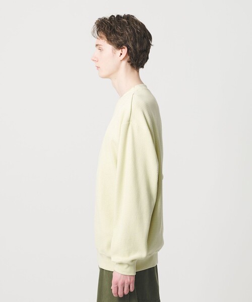 BEAUTY&YOUTH UNITED ARROWS(ビューティーアンドユースユナイテッドアローズ)の「ライスサーマル バルーン クルーネック カットソー(Tシャツ/カットソー・メンズ・ネイビー/ライトグレー/クリーム・XL/S/M/L)」の9枚目の写真