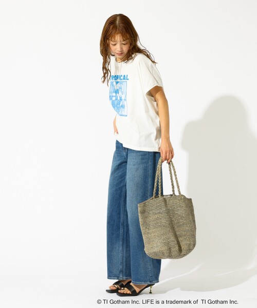 GOOD ROCK SPEED（グッドロックスピード）の「【GOOD ROCK SPEED/グッドロックスピード】プリントノースリーブTシャツ / フォトT / フレンチスリーブ / LIFE PICTURE COLLECTION（Tシャツ/カットソー・レディース・ホワイト系その他2/ホワイト系その他3/ホワイト系その他・フリー）」の12枚目の写真