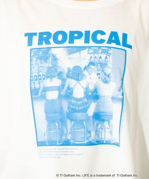 GOOD ROCK SPEED（グッドロックスピード）の「【GOOD ROCK SPEED/グッドロックスピード】プリントノースリーブTシャツ / フォトT / フレンチスリーブ / LIFE PICTURE COLLECTION（Tシャツ/カットソー・レディース・ホワイト系その他2/ホワイト系その他3/ホワイト系その他・フリー）」の13枚目の写真