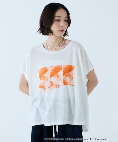 GOOD ROCK SPEED（グッドロックスピード）の「【GOOD ROCK SPEED/グッドロックスピード】プリントノースリーブTシャツ / フォトT / フレンチスリーブ / LIFE PICTURE COLLECTION（Tシャツ/カットソー・レディース・ホワイト系その他2/ホワイト系その他3/ホワイト系その他・フリー）」の15枚目の写真
