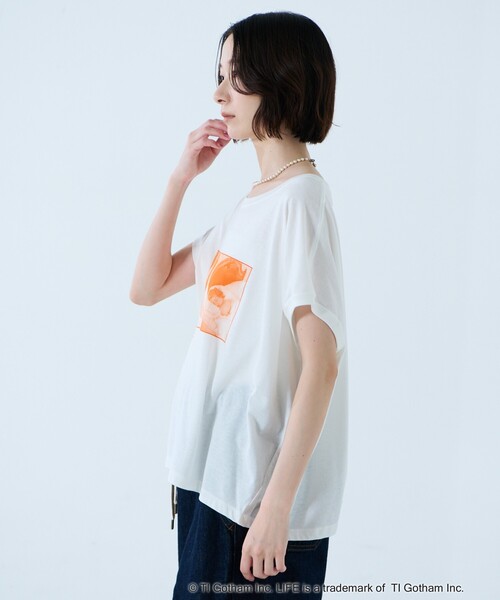 GOOD ROCK SPEED（グッドロックスピード）の「【GOOD ROCK SPEED/グッドロックスピード】プリントノースリーブTシャツ / フォトT / フレンチスリーブ / LIFE PICTURE COLLECTION（Tシャツ/カットソー・レディース・ホワイト系その他2/ホワイト系その他3/ホワイト系その他・フリー）」の16枚目の写真