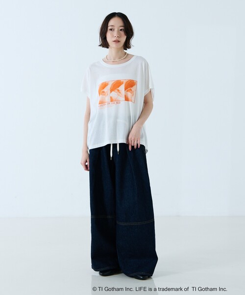 GOOD ROCK SPEED（グッドロックスピード）の「【GOOD ROCK SPEED/グッドロックスピード】プリントノースリーブTシャツ / フォトT / フレンチスリーブ / LIFE PICTURE COLLECTION（Tシャツ/カットソー・レディース・ホワイト系その他2/ホワイト系その他3/ホワイト系その他・フリー）」の17枚目の写真