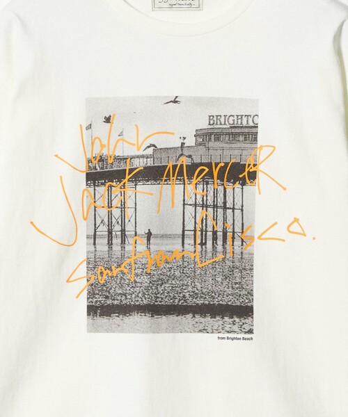jj mercer（ジェイジェイマーサー）の「【別注】＜J.Jmercer＞プリント ロングスリーブTシャツ（Tシャツ/カットソー・レディース・ホワイト/モカ/ライラック・FREE）」の5枚目の写真