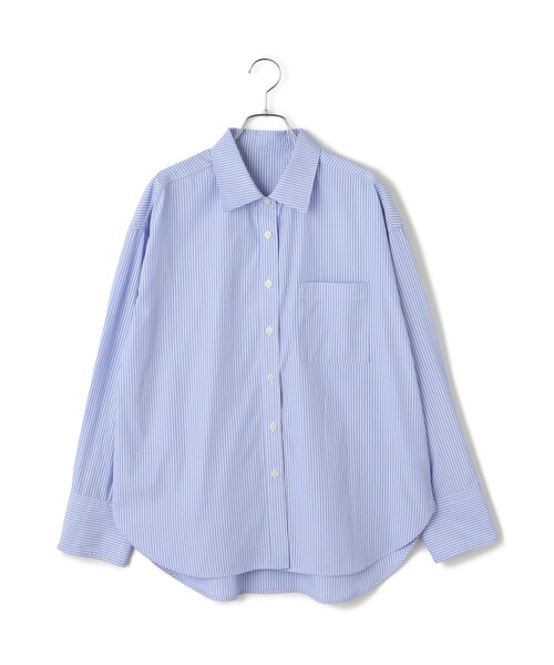ADAM ET ROPE'(アダムエロペ)の「【WEB限定】ブロードカラーシャツ(シャツ/ブラウス・レディース・ブラック/ブルー系その他5/サックスブルー/ピンク・FREE)」の22枚目の写真