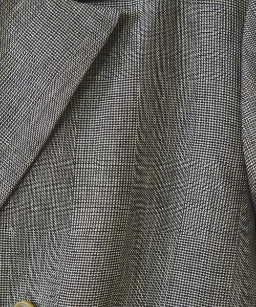 qualite（カリテ）の「【セットアップ対応】ラメリネンジャケット/春服/夏服/オフィスカジュアル/リネン（テーラードジャケット・レディース・グレイッシュベージュ・38/36）」の16枚目の写真