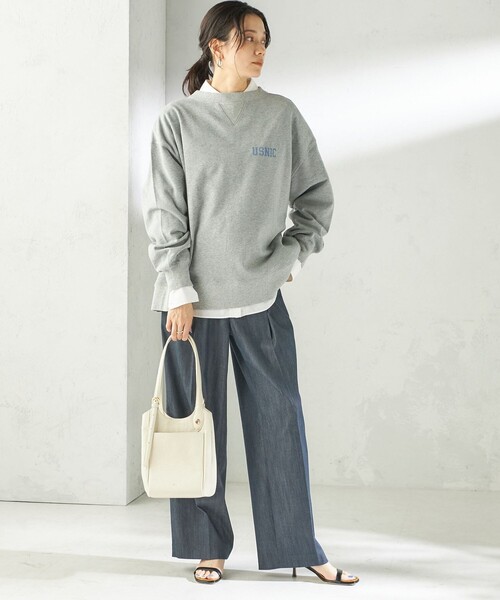 Beau're(ヴュレ)の「BEAURE: ロング ハンドル 2WAY トート バッグ(トートバッグ・レディース・ブラック/オフホワイト・ONE SIZE)」の10枚目の写真