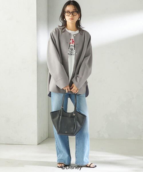 Beau're(ヴュレ)の「BEAURE: ロング ハンドル 2WAY トート バッグ(トートバッグ・レディース・ブラック/オフホワイト・ONE SIZE)」の15枚目の写真