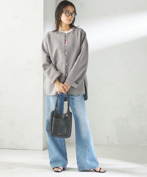 Beau're(ヴュレ)の「BEAURE: ロング ハンドル 2WAY トート バッグ(トートバッグ・レディース・ブラック/オフホワイト・ONE SIZE)」の17枚目の写真