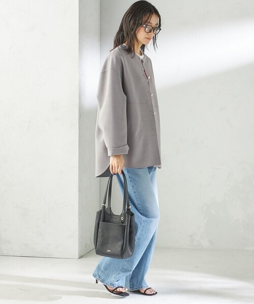 Beau're(ヴュレ)の「BEAURE: ロング ハンドル 2WAY トート バッグ(トートバッグ・レディース・ブラック/オフホワイト・ONE SIZE)」の18枚目の写真