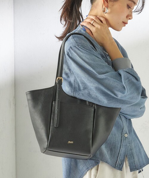 Beau're(ヴュレ)の「BEAURE: ロング ハンドル 2WAY トート バッグ(トートバッグ・レディース・ブラック/オフホワイト・ONE SIZE)」の19枚目の写真