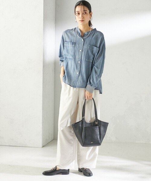 Beau're(ヴュレ)の「BEAURE: ロング ハンドル 2WAY トート バッグ(トートバッグ・レディース・ブラック/オフホワイト・ONE SIZE)」の21枚目の写真