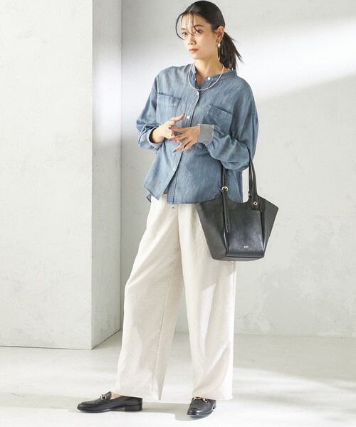Beau're(ヴュレ)の「BEAURE: ロング ハンドル 2WAY トート バッグ(トートバッグ・レディース・ブラック/オフホワイト・ONE SIZE)」の22枚目の写真