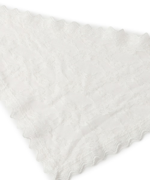 VIS（ビス）の「三角レーススカーフ（バンダナ/スカーフ・レディース・オフホワイト・FREE）」の9枚目の写真