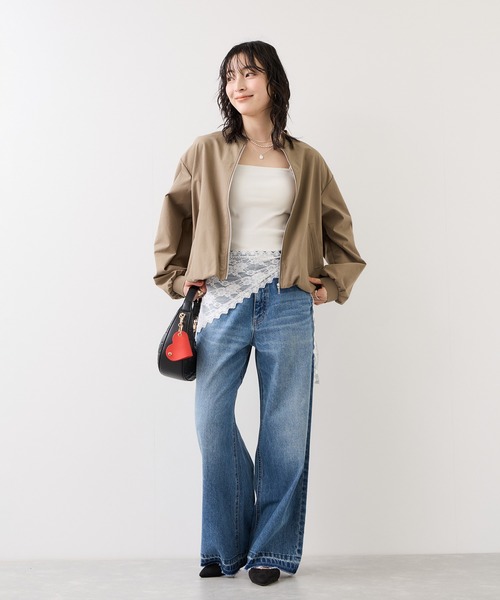 VIS（ビス）の「三角レーススカーフ（バンダナ/スカーフ・レディース・オフホワイト・FREE）」の5枚目の写真