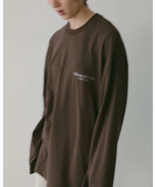 anuke（アンヌーク）の「Logo Long T-Shirts（Tシャツ/カットソー・レディース・グレー/ブラウン/ピンク・FREE）」の22枚目の写真