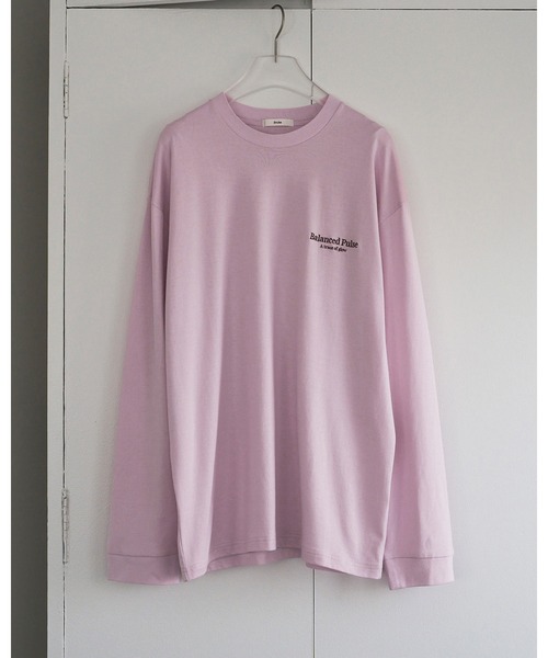 anuke（アンヌーク）の「Logo Long T-Shirts（Tシャツ/カットソー・レディース・グレー/ブラウン/ピンク・FREE）」の4枚目の写真
