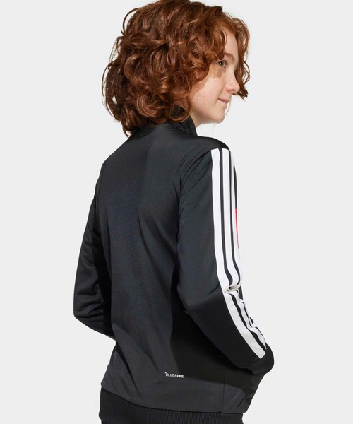 adidas(アディダス)の「シーズナル エッセンシャルズ Tiberio スリーストライプス トリコット トラックスーツ キッズ / ジャージ / アディダス adidas(ジャージ・キッズ・ブラック×グレー/ブラック×レッド/ブルー・130/140/150/160)」の13枚目の写真