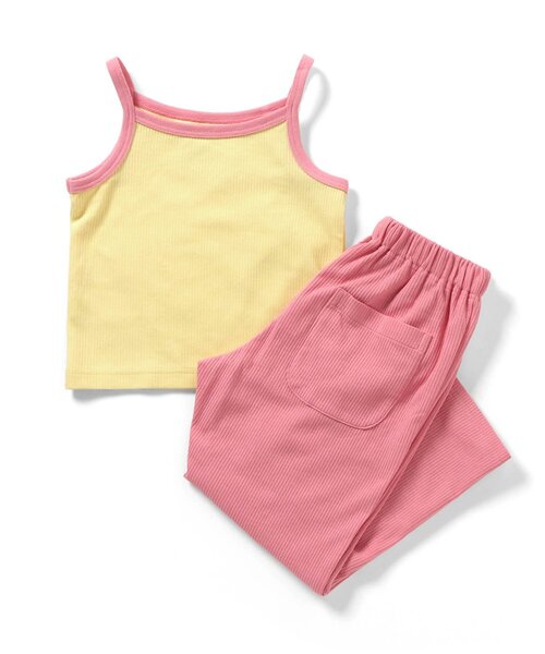 BREEZE（ブリーズ）の「【WEB限定】キャミ×長パンツセットアップ_ジュニア対応（セットアップ・キッズ・ピンク/サックスブルー/オフホワイト・150/140/130/120/110/100/90）」の3枚目の写真