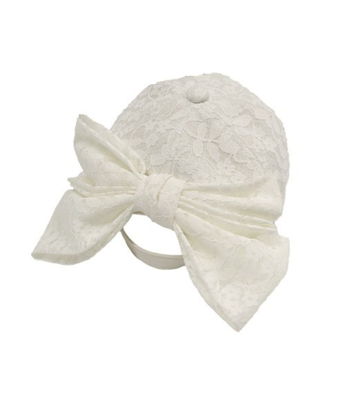 F i.n.t（フィント）の「総レースバックリボンキャップ（キャップ・レディース・ブラック/オフホワイト・FREE）」の14枚目の写真