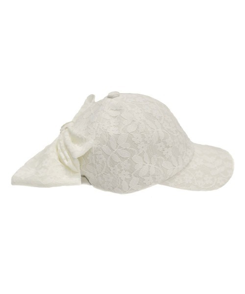 F i.n.t（フィント）の「総レースバックリボンキャップ（キャップ・レディース・ブラック/オフホワイト・FREE）」の16枚目の写真