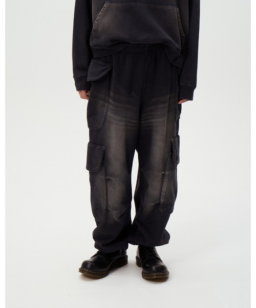 DISCOVERED（ディスカバード）の「ARMY CARGO SWEAT PANTS（スウェットパンツ・メンズ・カモフラージュ/ブラック・LARGE/SMALL）」の2枚目の写真