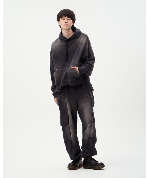 DISCOVERED（ディスカバード）の「ARMY CARGO SWEAT PANTS（スウェットパンツ・メンズ・カモフラージュ/ブラック・LARGE/SMALL）」の7枚目の写真