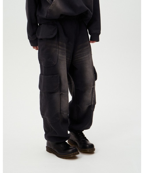 DISCOVERED（ディスカバード）の「ARMY CARGO SWEAT PANTS（スウェットパンツ・メンズ・カモフラージュ/ブラック・LARGE/SMALL）」の3枚目の写真