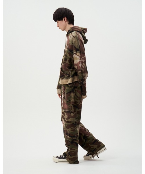 DISCOVERED（ディスカバード）の「ARMY CARGO SWEAT PANTS（スウェットパンツ・メンズ・カモフラージュ/ブラック・LARGE/SMALL）」の16枚目の写真