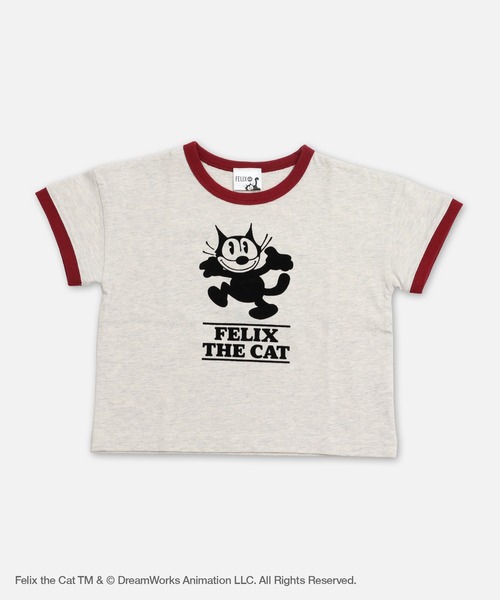 THE FELiX(フェリクス)の「〈フィリックス・ザ・キャット〉半袖Tシャツ(Tシャツ/カットソー・キッズ・ミント/オートミール/ホワイト/チャコールグレー・80cm/140cm/130cm/120cm/110cm/100cm/90㎝)」の5枚目の写真