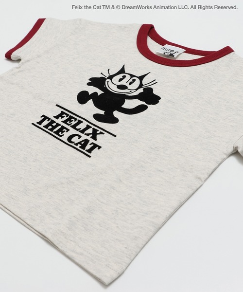 THE FELiX(フェリクス)の「〈フィリックス・ザ・キャット〉半袖Tシャツ(Tシャツ/カットソー・キッズ・ミント/オートミール/ホワイト/チャコールグレー・80cm/140cm/130cm/120cm/110cm/100cm/90㎝)」の11枚目の写真