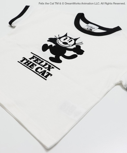 THE FELiX(フェリクス)の「〈フィリックス・ザ・キャット〉半袖Tシャツ(Tシャツ/カットソー・キッズ・ミント/オートミール/ホワイト/チャコールグレー・80cm/140cm/130cm/120cm/110cm/100cm/90㎝)」の12枚目の写真