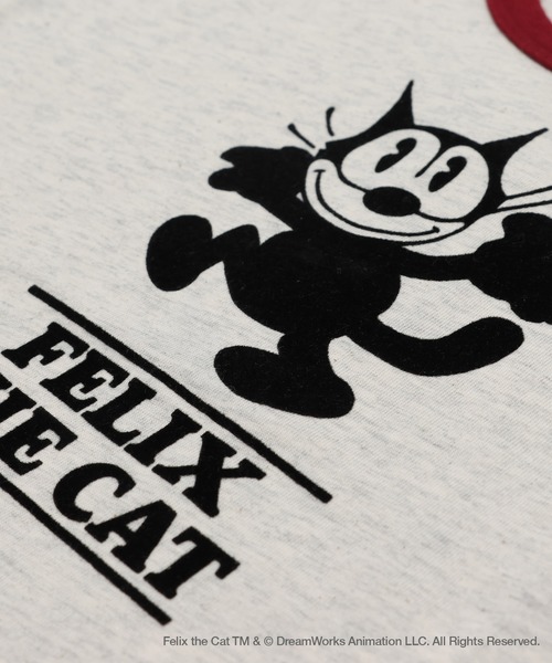 THE FELiX(フェリクス)の「〈フィリックス・ザ・キャット〉半袖Tシャツ(Tシャツ/カットソー・キッズ・ミント/オートミール/ホワイト/チャコールグレー・80cm/140cm/130cm/120cm/110cm/100cm/90㎝)」の13枚目の写真