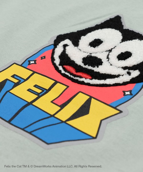 THE FELiX(フェリクス)の「〈フィリックス・ザ・キャット〉半袖Tシャツ(Tシャツ/カットソー・キッズ・ミント/オートミール/ホワイト/チャコールグレー・80cm/140cm/130cm/120cm/110cm/100cm/90㎝)」の16枚目の写真