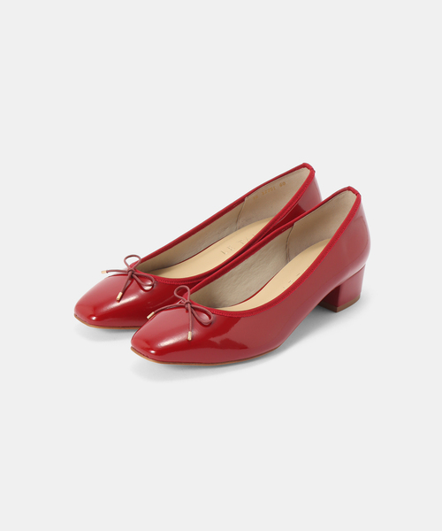 LE TALON（ルタロン）の「《追加》3.5cmスクエアバレエパンプス（パンプス・レディース・レッド/ブラックミックス/ベージュ・24.5cm/22.5cm/22cm/24cm/25cm/23.5cm/23cm）」の3枚目の写真