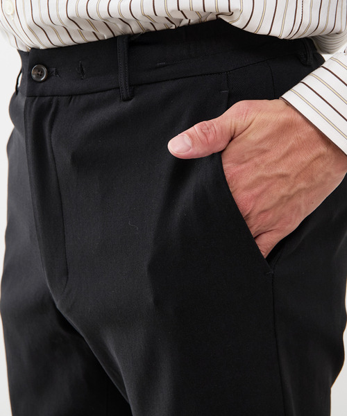 MEN'S MELROSE（メンズメルローズ）の「《WEB限定》【全6サイズ×7色展開】ハイストレッチアンクルテーパードパンツ（チノパンツ・メンズ・ホワイト/ブルー/グレー/ネイビー/ブラック・2/4/6/3/5/7）」の12枚目の写真