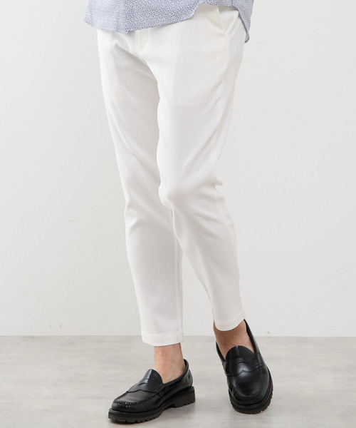 MEN'S MELROSE（メンズメルローズ）の「《WEB限定》【全6サイズ×7色展開】ハイストレッチアンクルテーパードパンツ（チノパンツ・メンズ・ホワイト/ブルー/グレー/ネイビー/ブラック・2/4/6/3/5/7）」の19枚目の写真