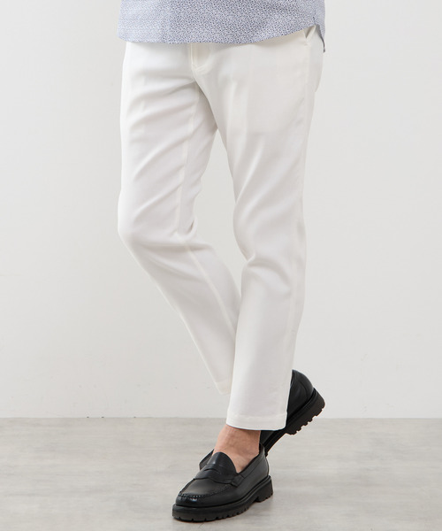 MEN'S MELROSE（メンズメルローズ）の「《WEB限定》【全6サイズ×7色展開】ハイストレッチアンクルテーパードパンツ（チノパンツ・メンズ・ホワイト/ブルー/グレー/ネイビー/ブラック・2/4/6/3/5/7）」の20枚目の写真