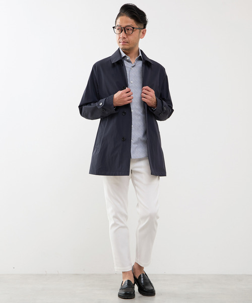 MEN'S MELROSE（メンズメルローズ）の「《WEB限定》【全6サイズ×7色展開】ハイストレッチアンクルテーパードパンツ（チノパンツ・メンズ・ホワイト/ブルー/グレー/ネイビー/ブラック・2/4/6/3/5/7）」の22枚目の写真