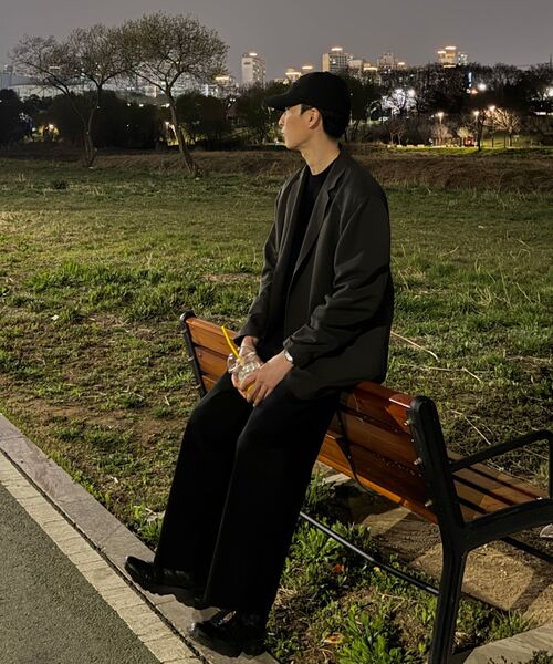 WHOLOVESART(フーラブズアート)の「ストラクチャーワイドコットンチノパンツブラック(その他パンツ・メンズ・その他・MEDIUM/LARGE/X-LARGE)」の11枚目の写真