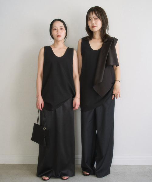 plage（プラージュ）の「《一部カラー新宿店・WEB限定》MY_silk satin スカーフ（バンダナ/スカーフ・レディース・ブラック・FREE）」の3枚目の写真