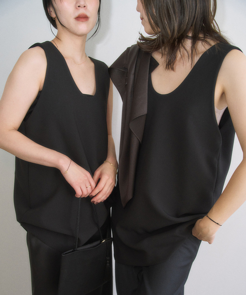 plage（プラージュ）の「《一部カラー新宿店・WEB限定》MY_silk satin スカーフ（バンダナ/スカーフ・レディース・ブラック・FREE）」の7枚目の写真