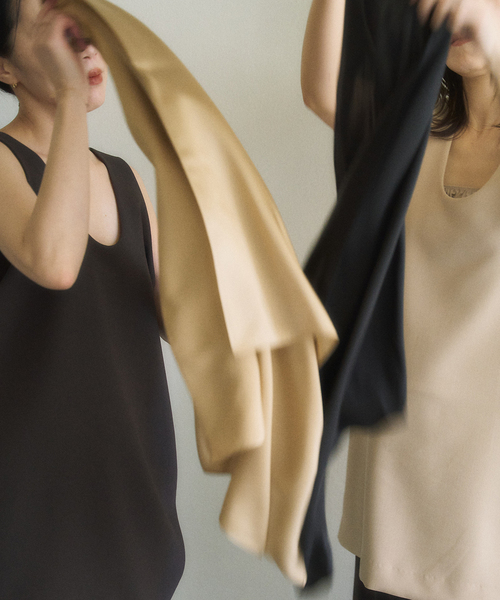 plage（プラージュ）の「《一部カラー新宿店・WEB限定》MY_silk satin スカーフ（バンダナ/スカーフ・レディース・ブラック・FREE）」の9枚目の写真