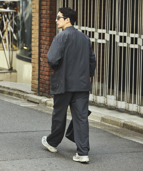 FREAK'S STORE(フリークスストア)の「SOLOTEX シアサッカー 2Bジャケット セットアップ/イージーパンツ テーラードジャケット(セットアップ・メンズ・チャコールグレー/ブラック/ネイビー/オリーブ・SMALL/X-LARGE/LARGE/MEDIUM)」の13枚目の写真